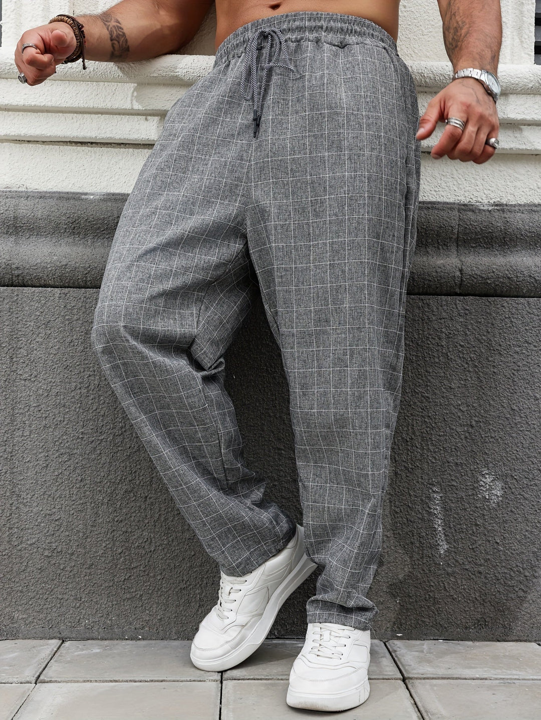 Relaxed Checked Pants