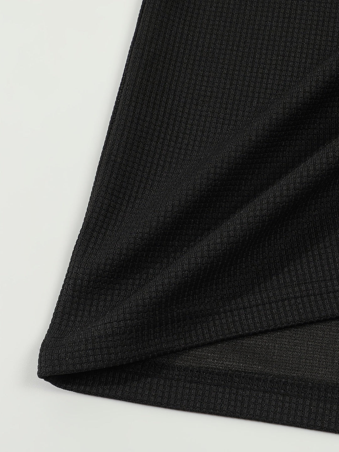 Textured Long Sleeve Henley Shirt