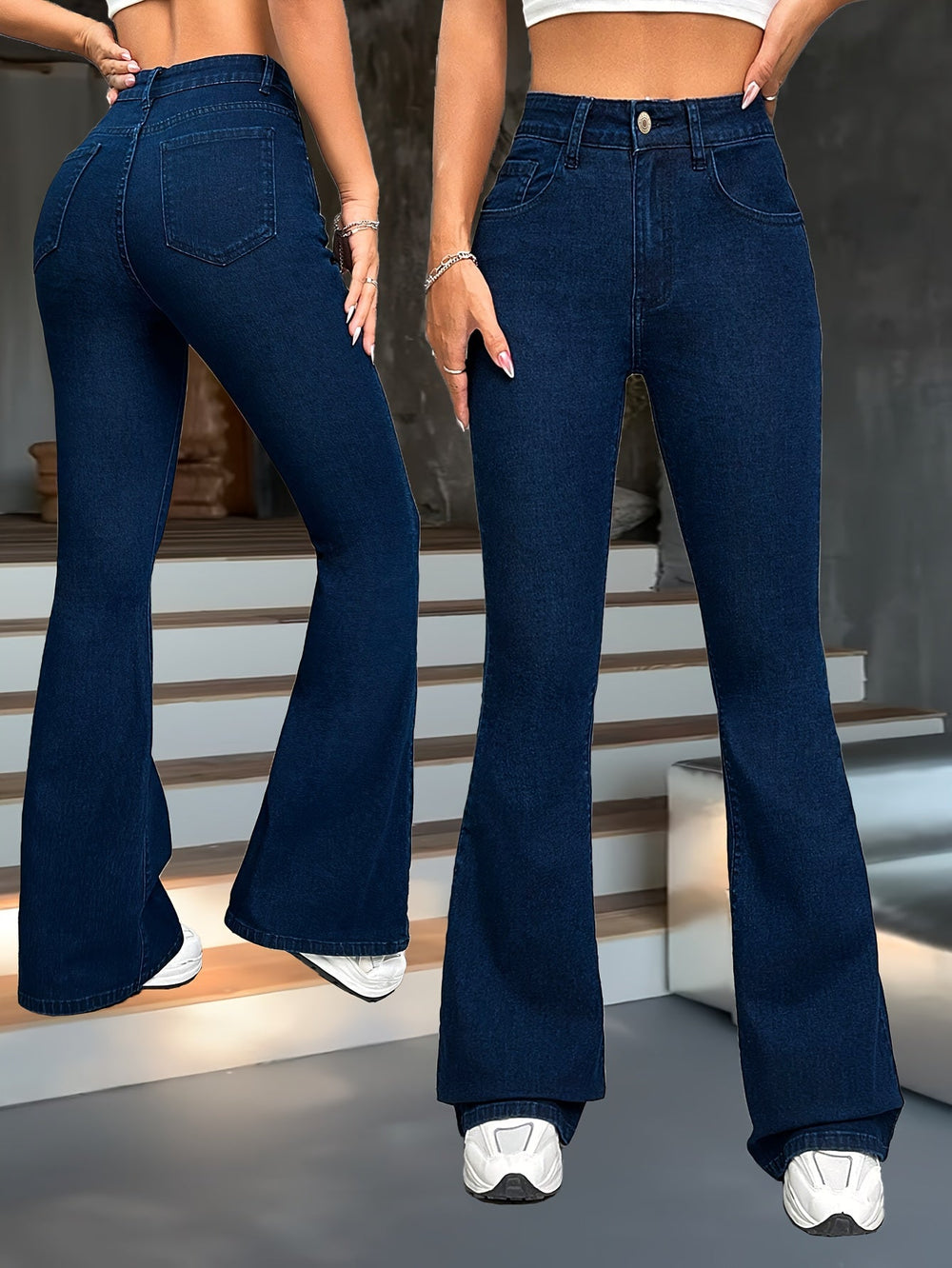 High-Waisted Flared Pants
