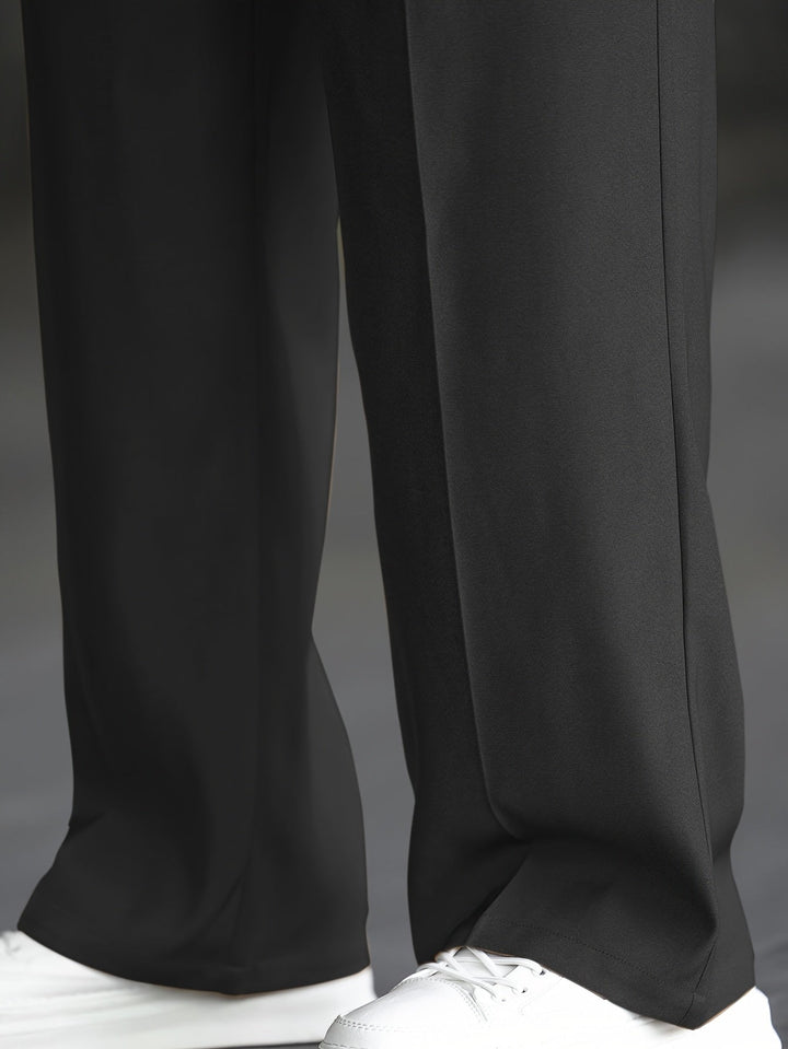 Relaxed Wide-Leg Dress Pants
