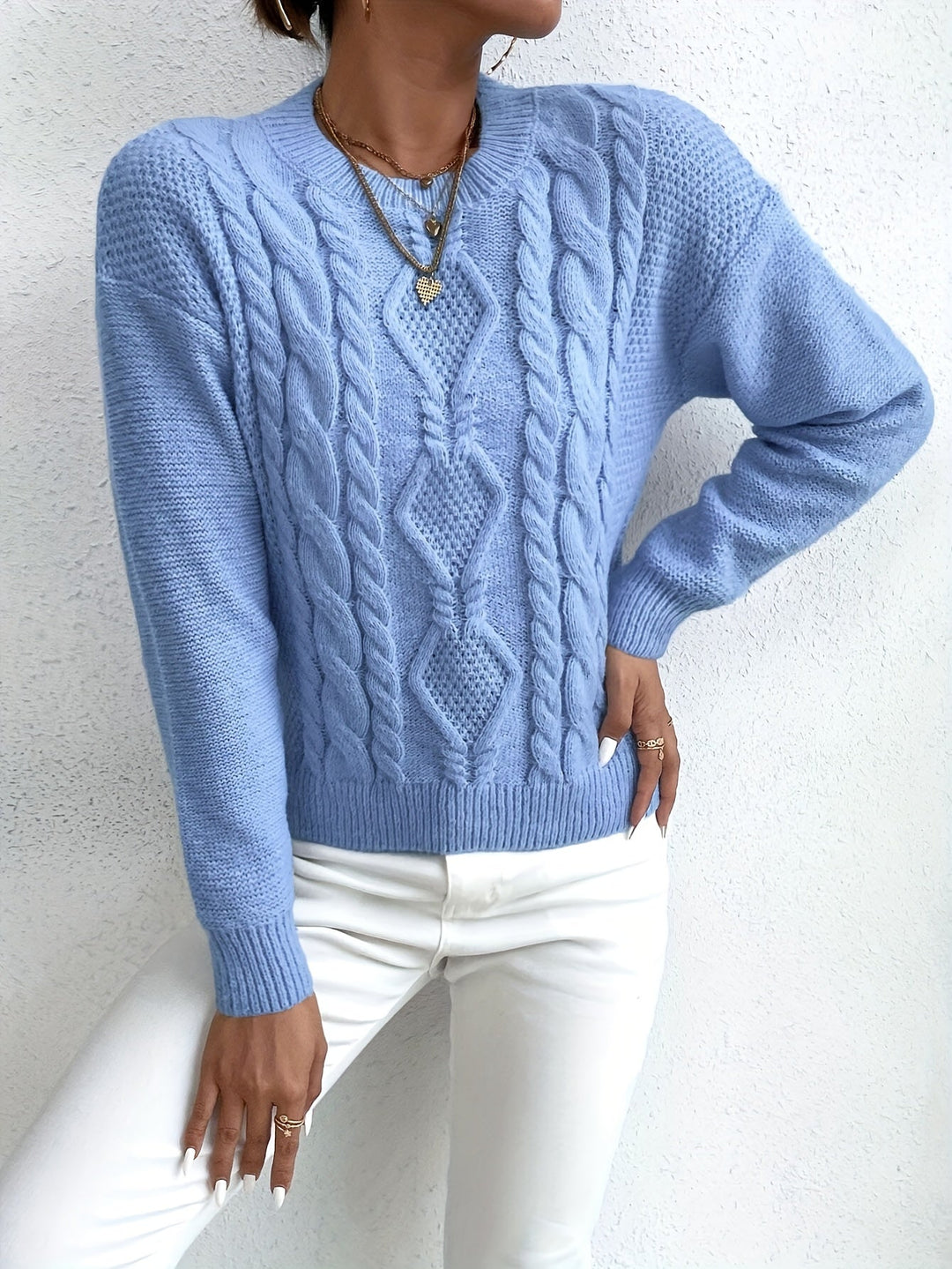 Chunky Cable-Knit Sweater