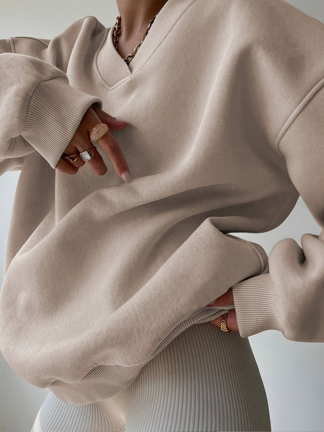 Relaxed Half-Zip Sweatshirt