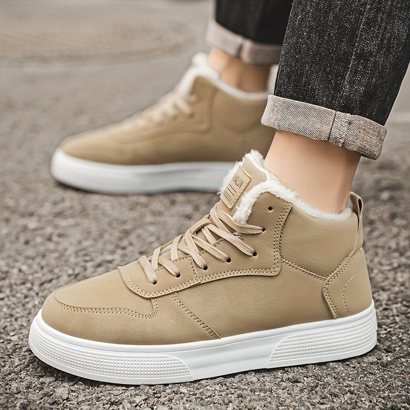 Warm-Lined High-Top Sneakers