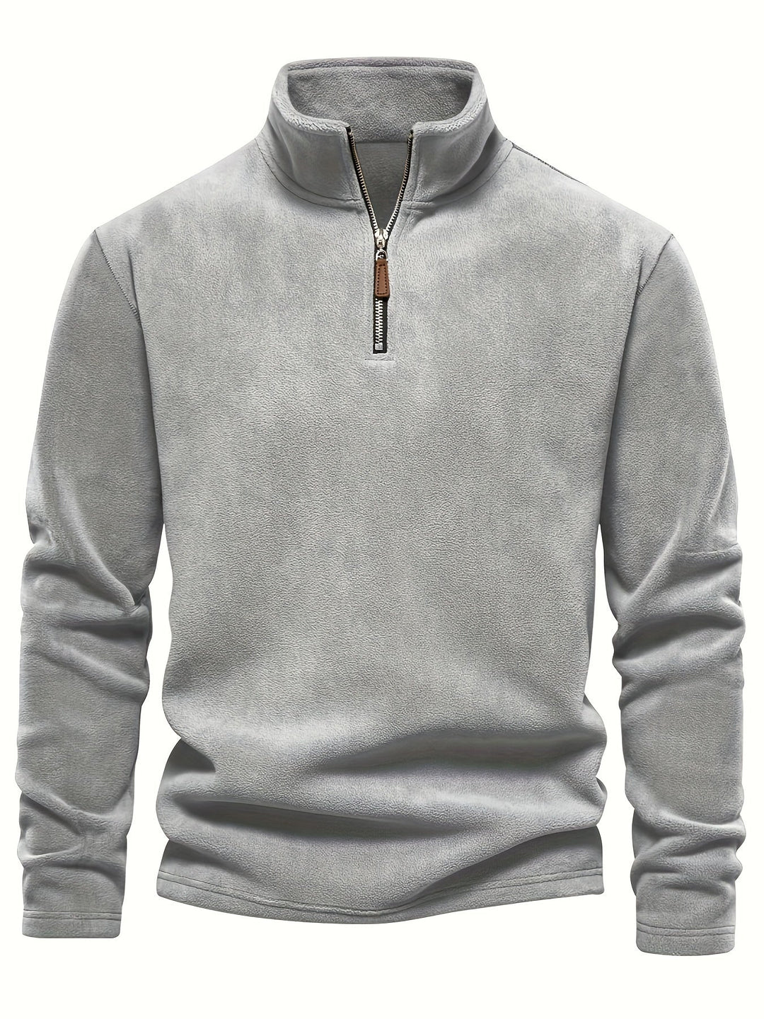 Half-Zip Stand-Collar Pullover