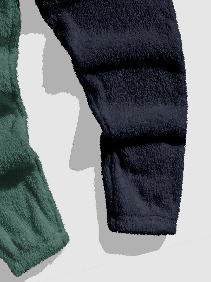 Cozy Color-Block Two-Piece Set