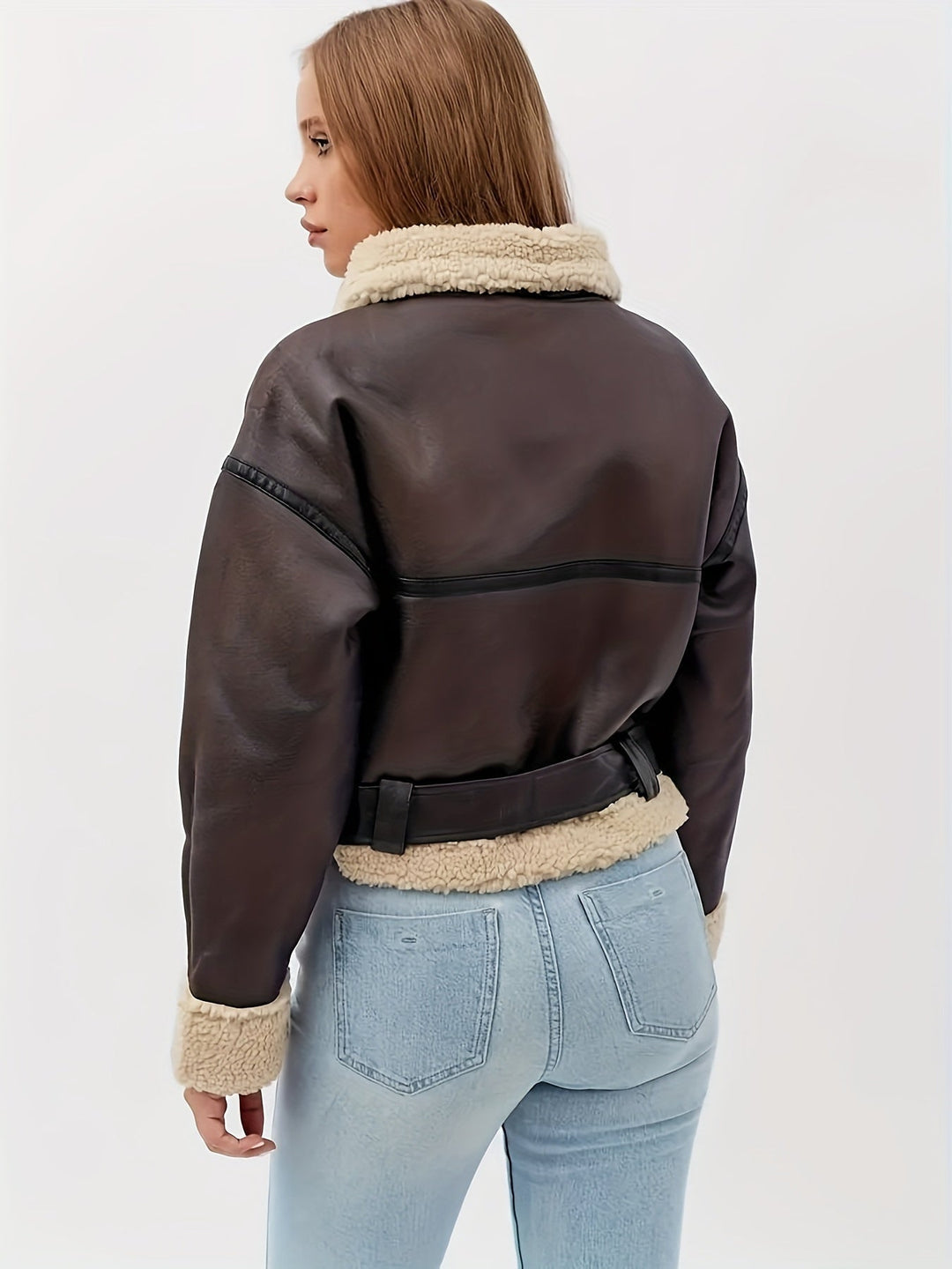Cozy-Lined Moto Jacket