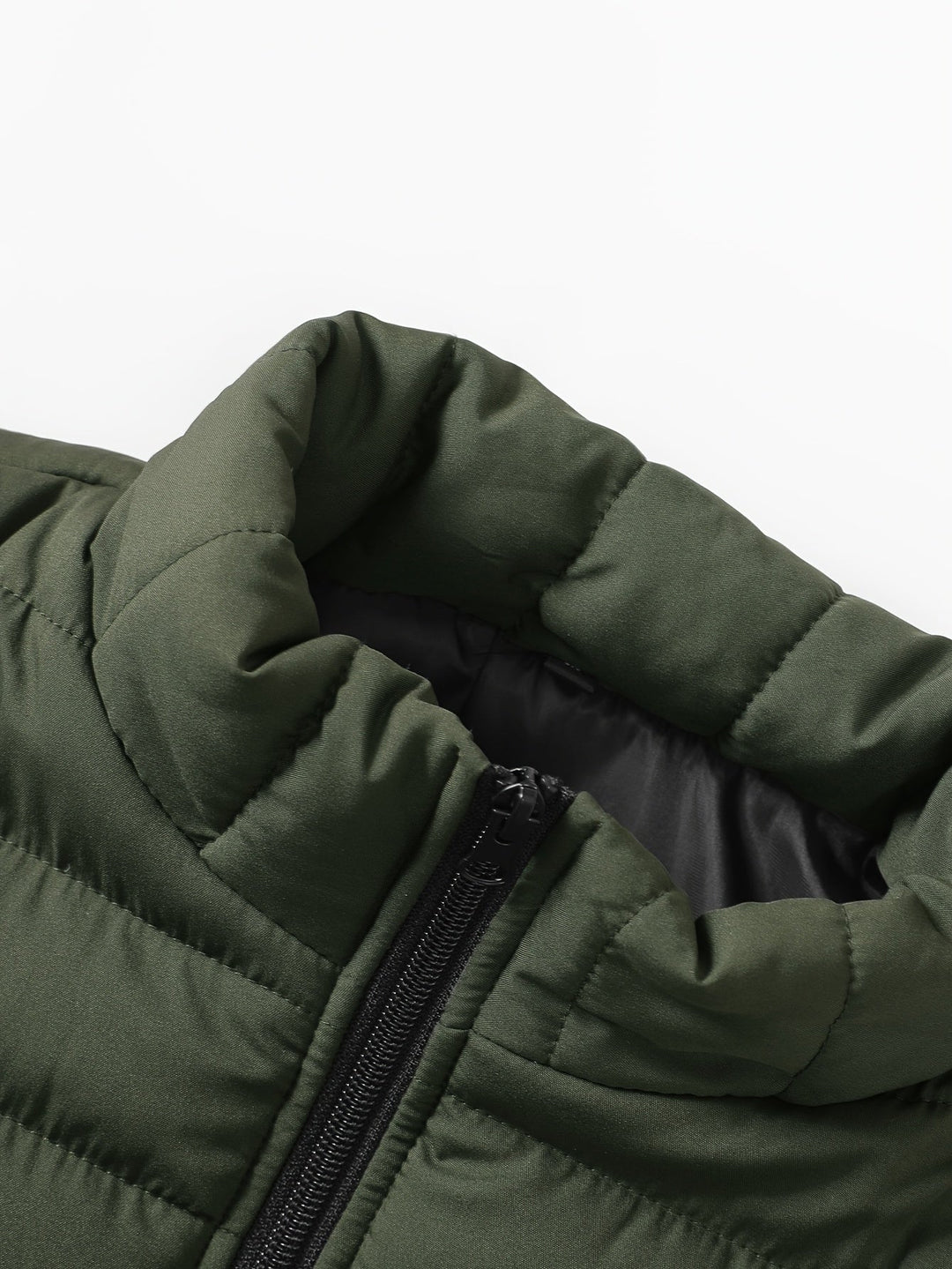 Quilted Stand-Collar Vest