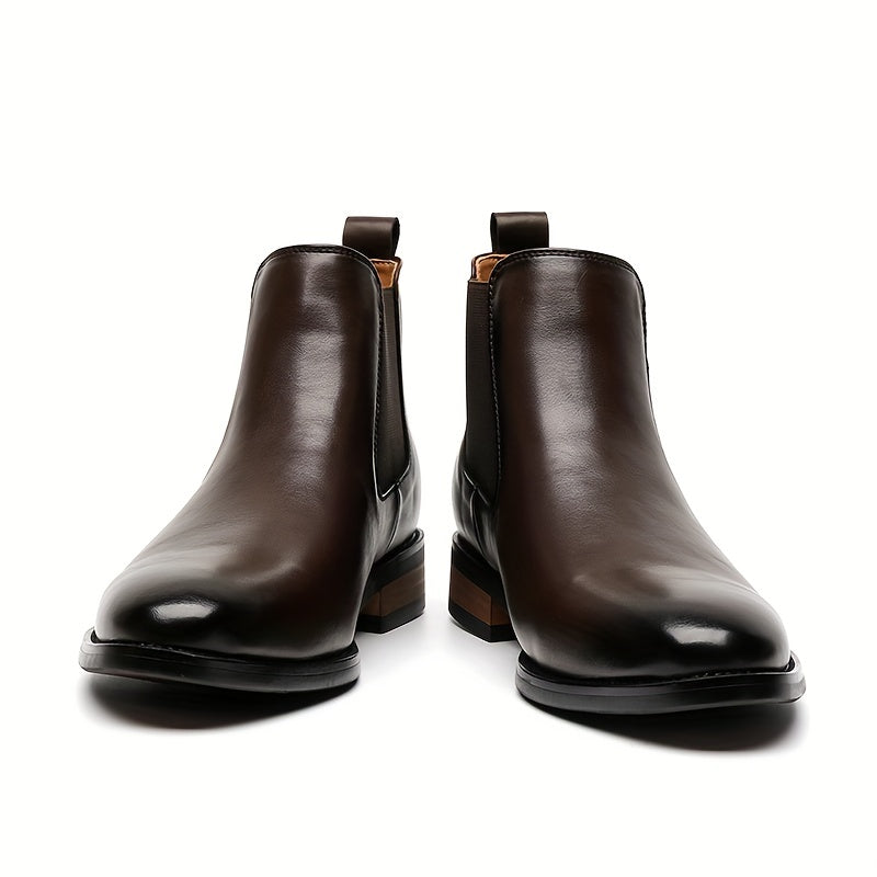 Refined Pointed-Toe Chelsea Boots