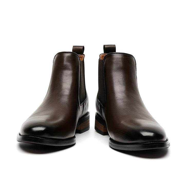 Refined Pointed-Toe Chelsea Boots
