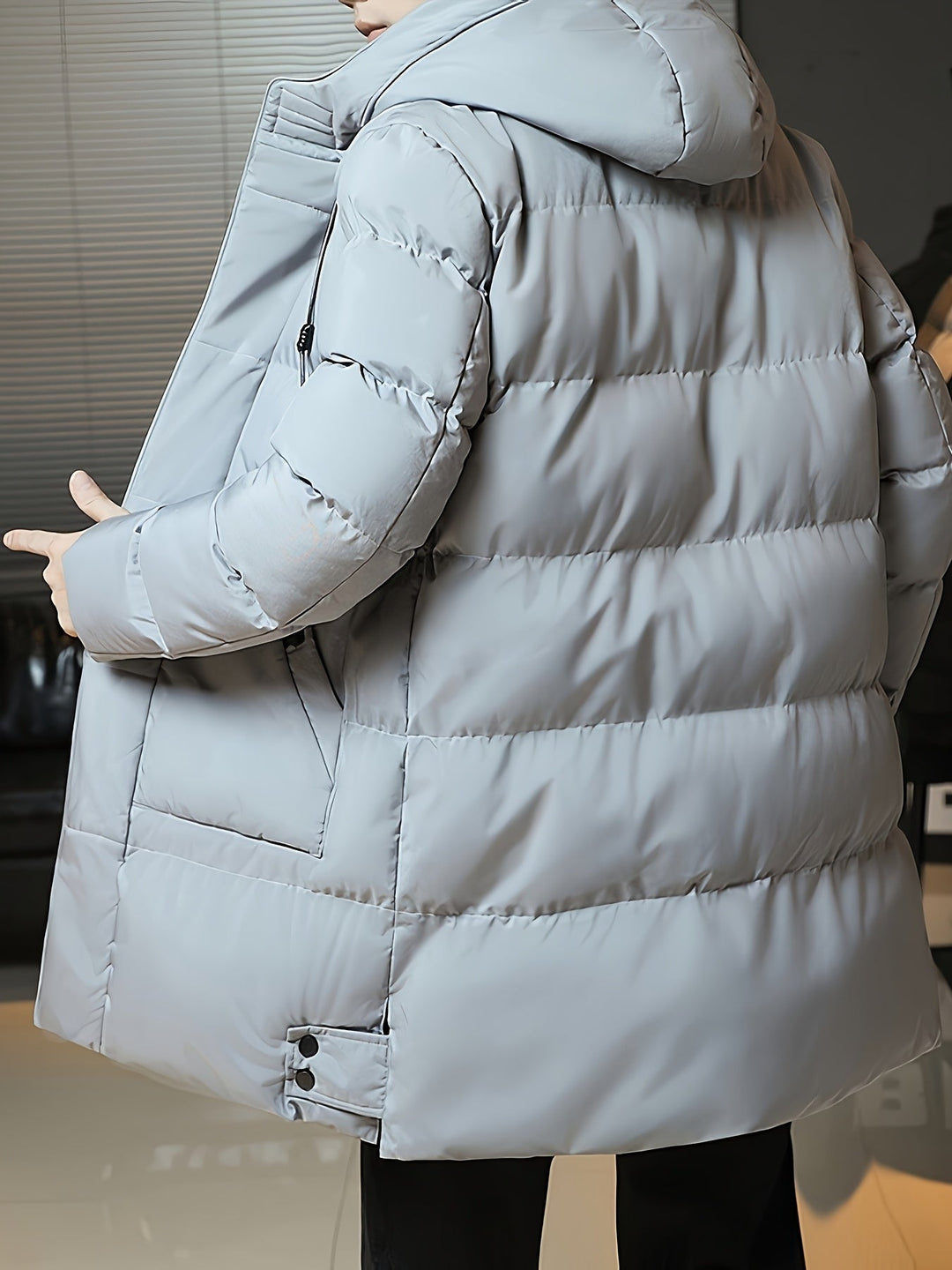 Hooded Longline Puffer Coat