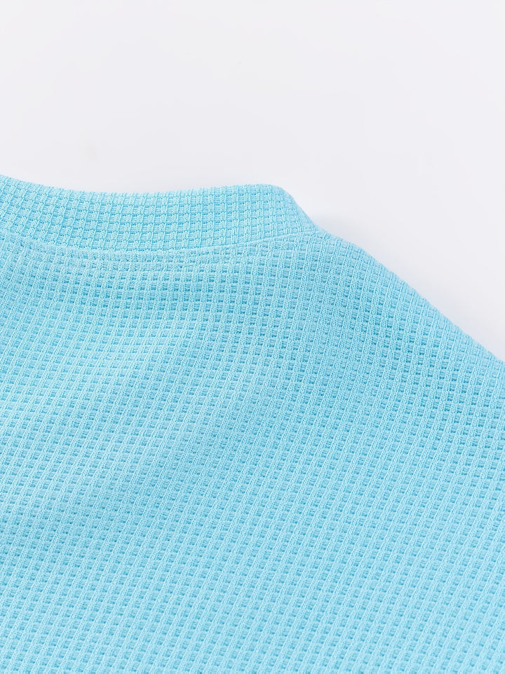 Textured Long-Sleeve Top
