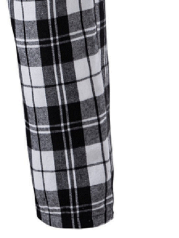 Relaxed Plaid Lounge Pants