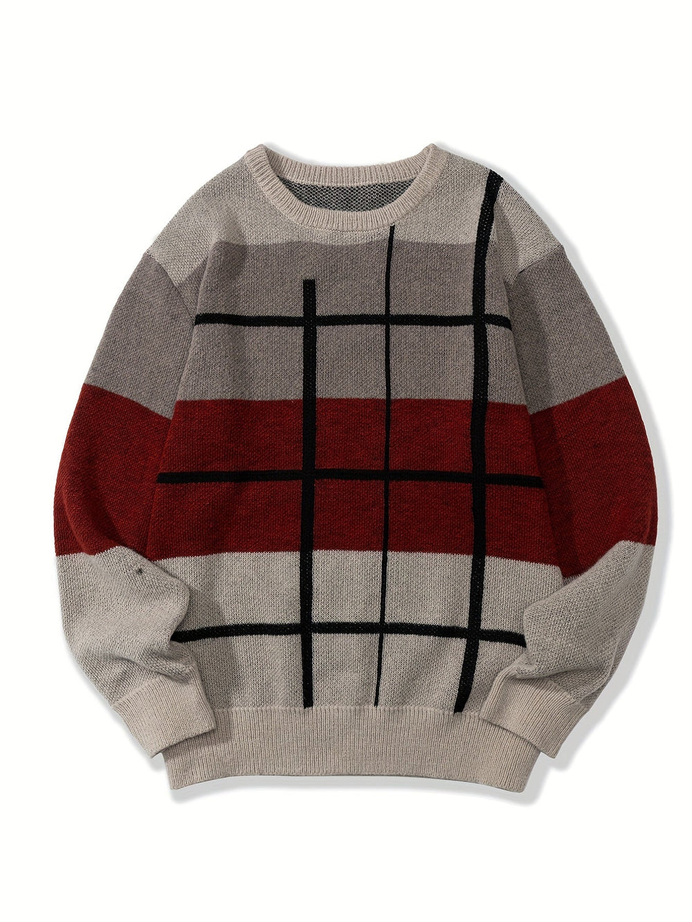 Color Block Knit Sweater