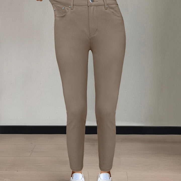 High-Waist Skinny Jeans