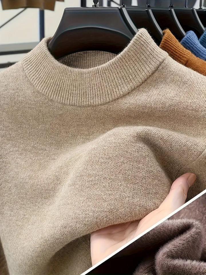 Mock Neck Knit Sweater