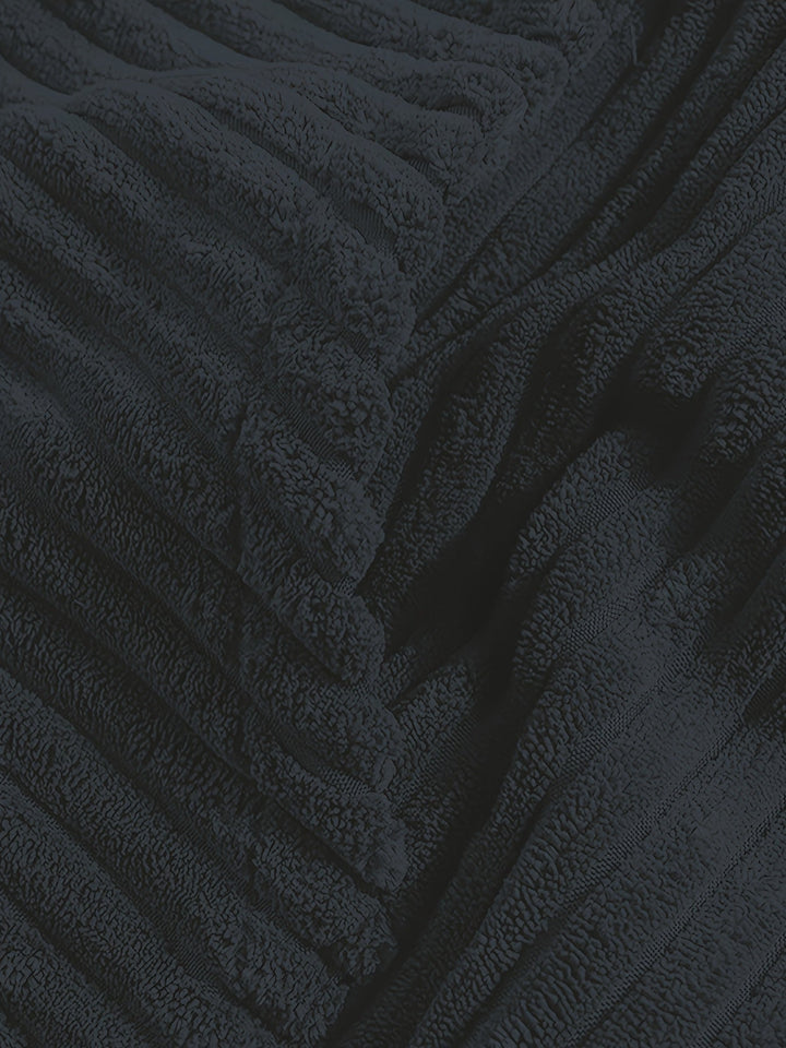 Ribbed Pullover Hoodie