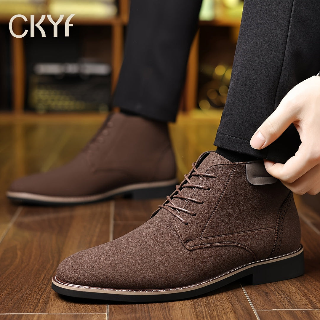 Refined Lace-Up Ankle Boots