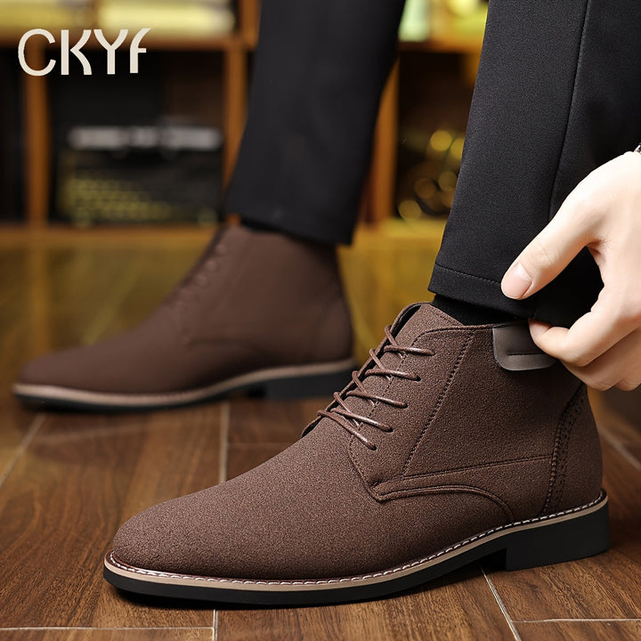 Refined Lace-Up Ankle Boots