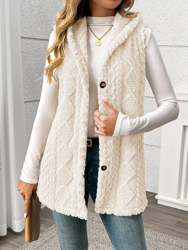 Cozy Hooded Sleeveless Vest