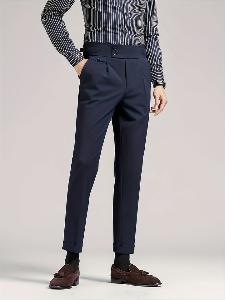 Tailored Single-Pleat Pants