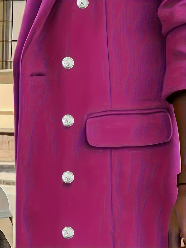 Double-Breasted Longline Coat
