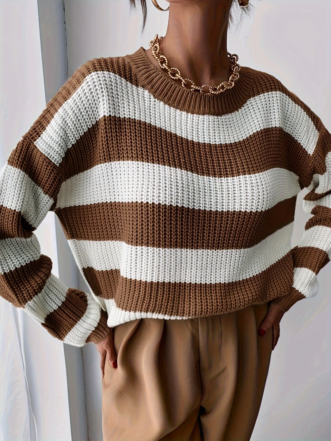 Relaxed Striped Sweater
