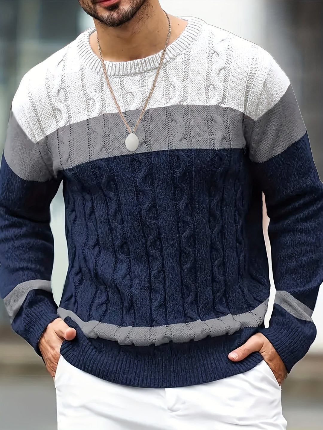Classic Cable-Knit Sweater