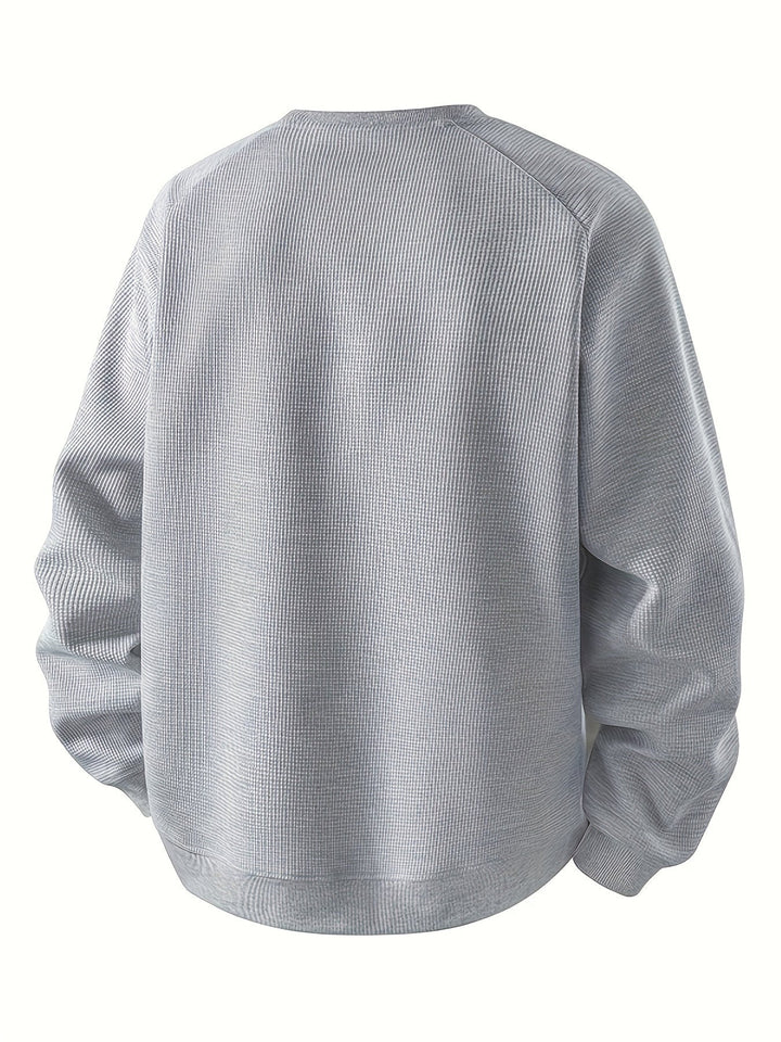 Color-Block Round Neck Sweatshirt