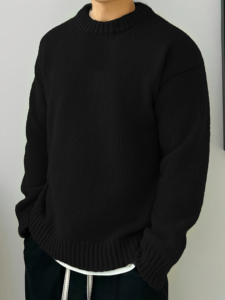 Relaxed Drop-Shoulder Sweater