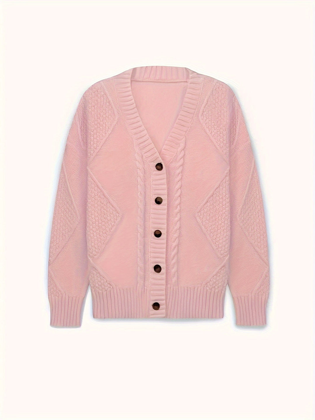 Cozy Cable-Knit Button Cardigan