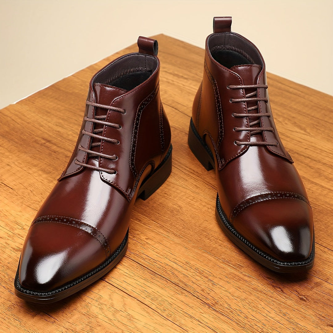 Refined Cap-Toe Ankle Boots