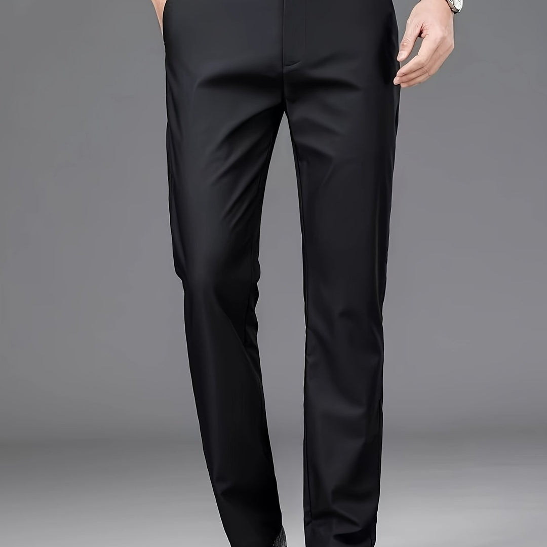 Tailored Straight-Leg Pants