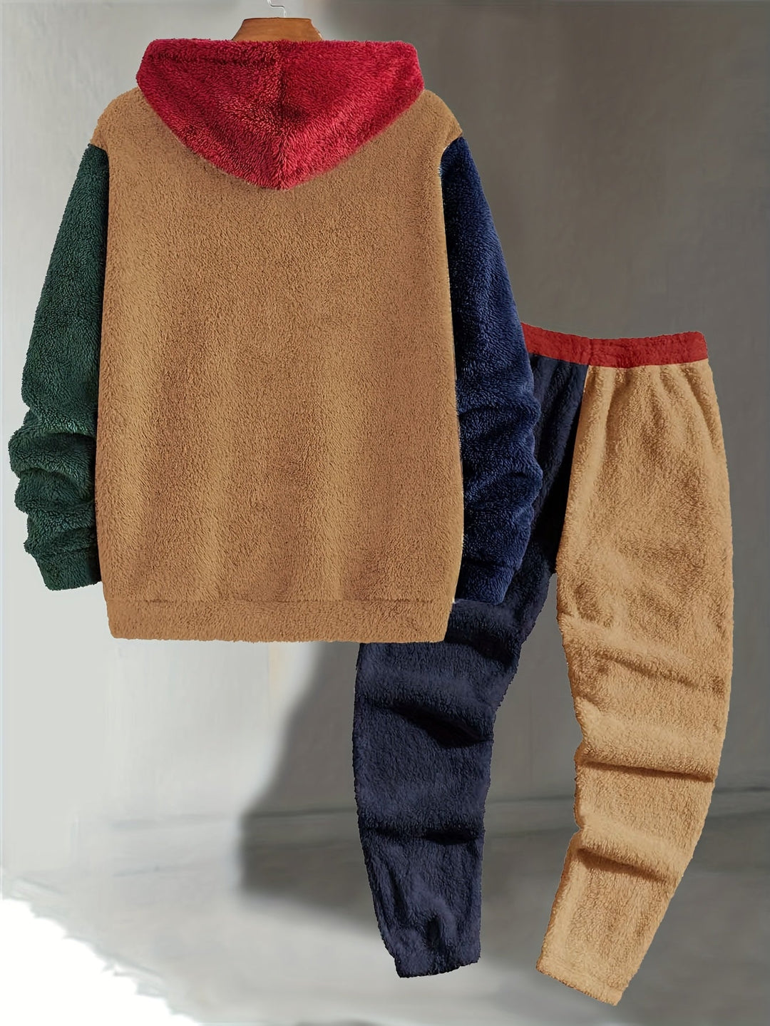 Cozy Color-Block Two-Piece Set