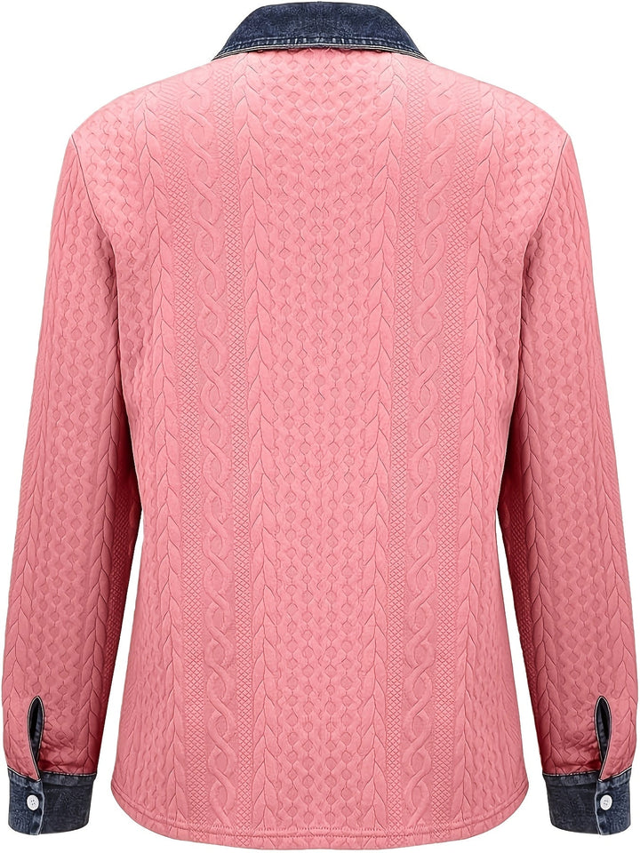 Textured Button-Up Shirt