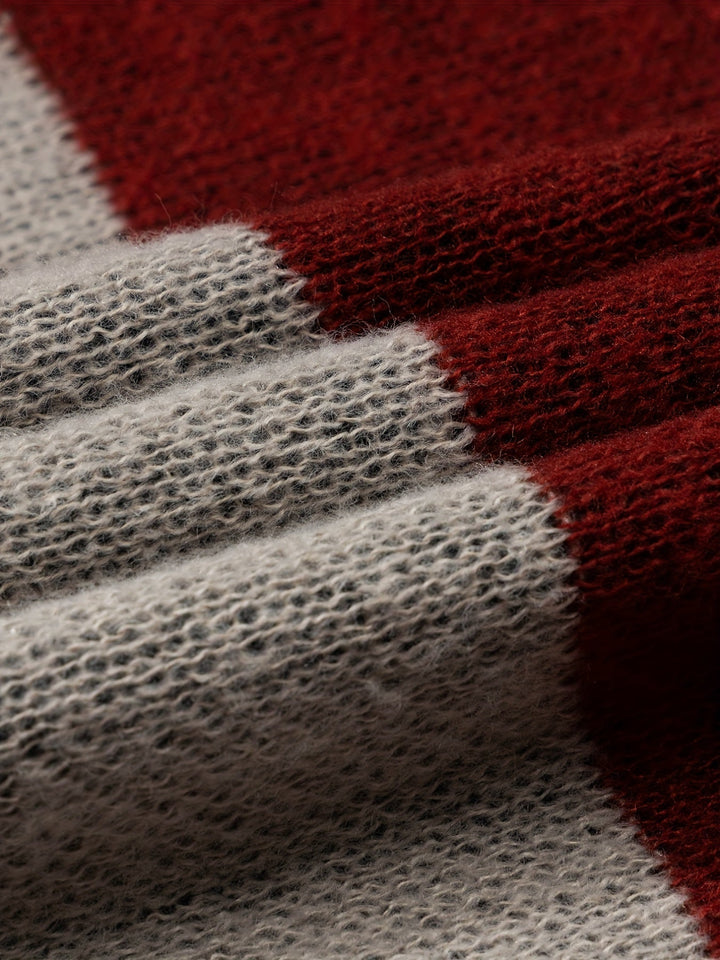 Color Block Knit Sweater