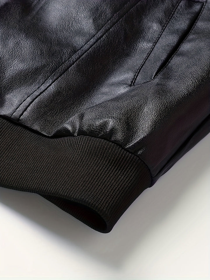 Refined Zip-Up Bomber Jacket