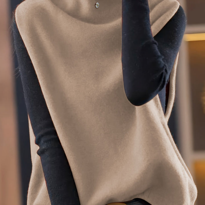 Refined High-Neck Vest
