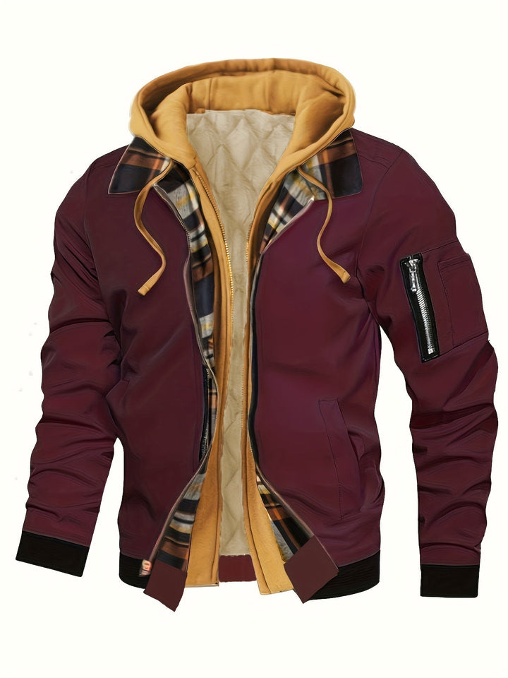 Hooded Warm-Lined Zip Jacket