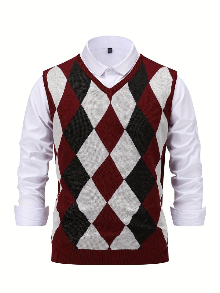Classic Argyle Sweater Vest