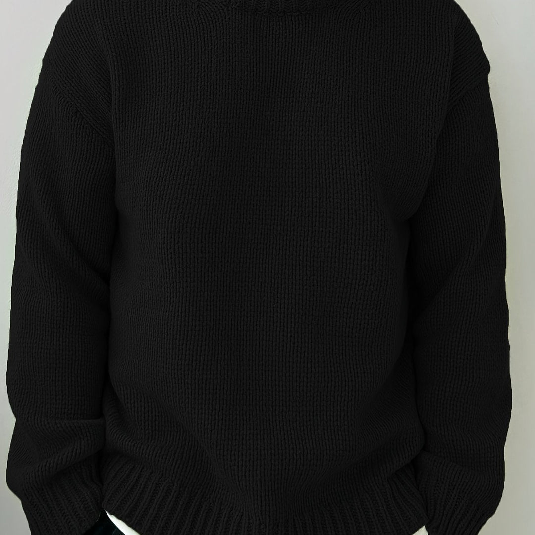 Relaxed Drop-Shoulder Sweater