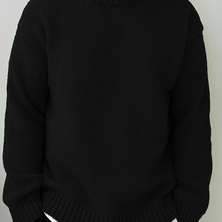 Relaxed Drop-Shoulder Sweater