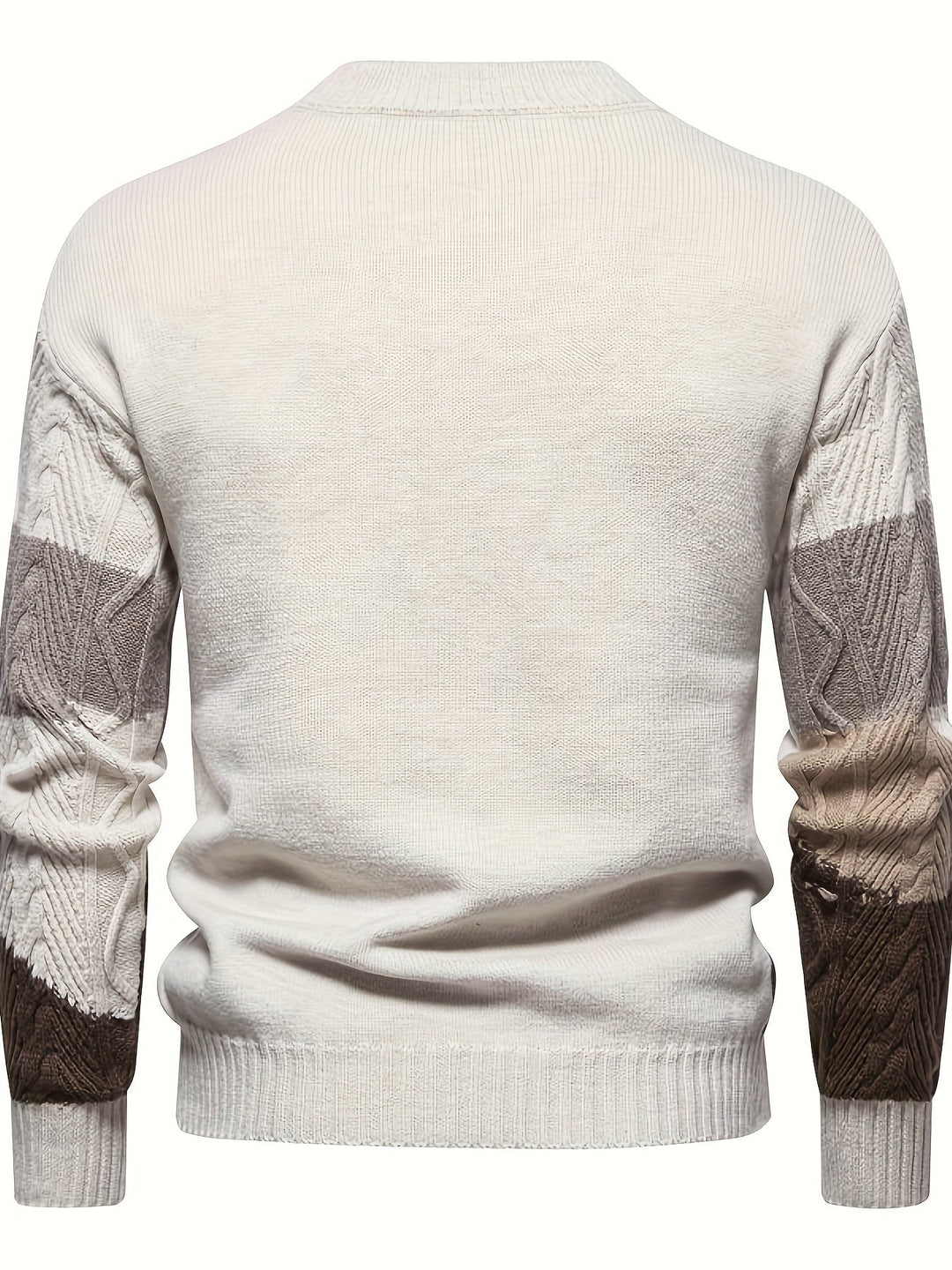 Textured Color-Block Sweater