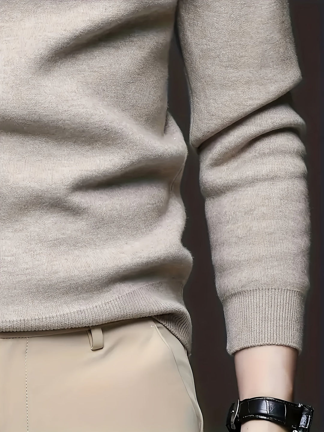 Mock Neck Knit Sweater