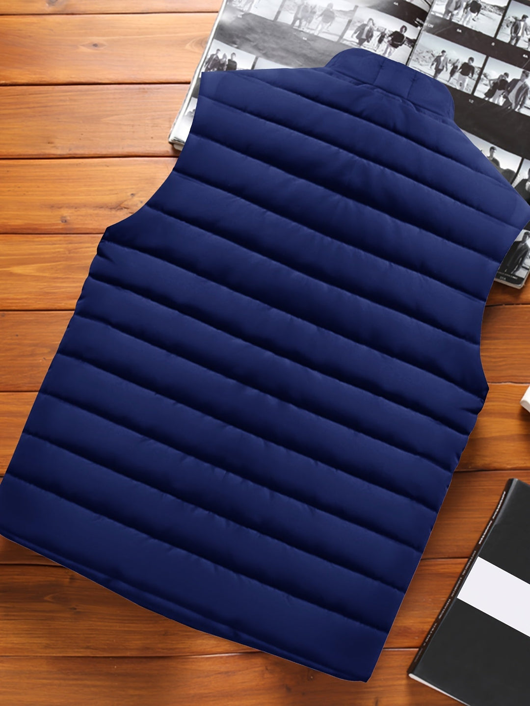 Quilted Stand-Collar Vest
