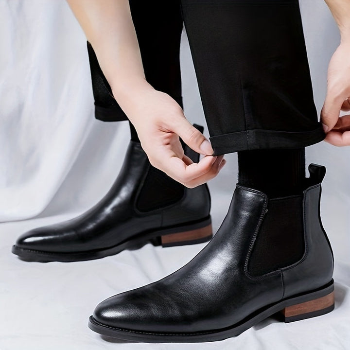 Refined Pointed-Toe Chelsea Boots