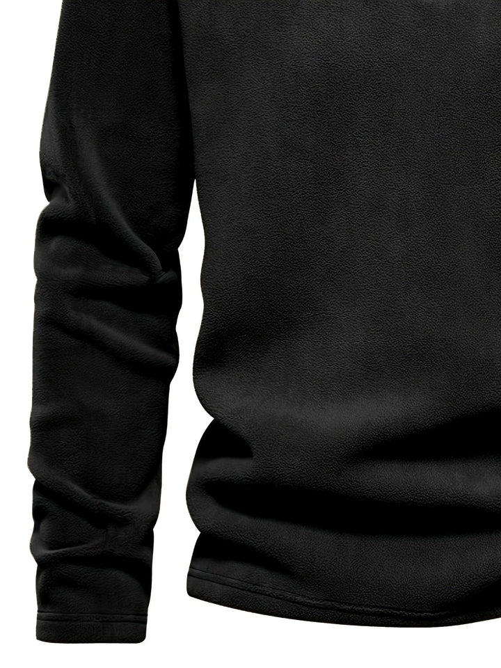 Half-Zip Stand-Collar Pullover