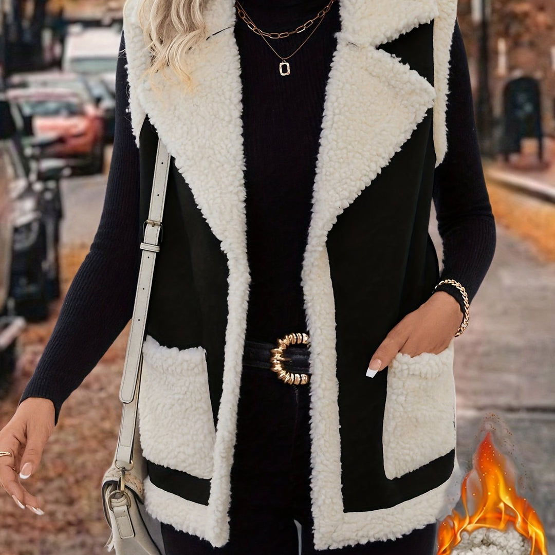 Cozy Lapel Vest