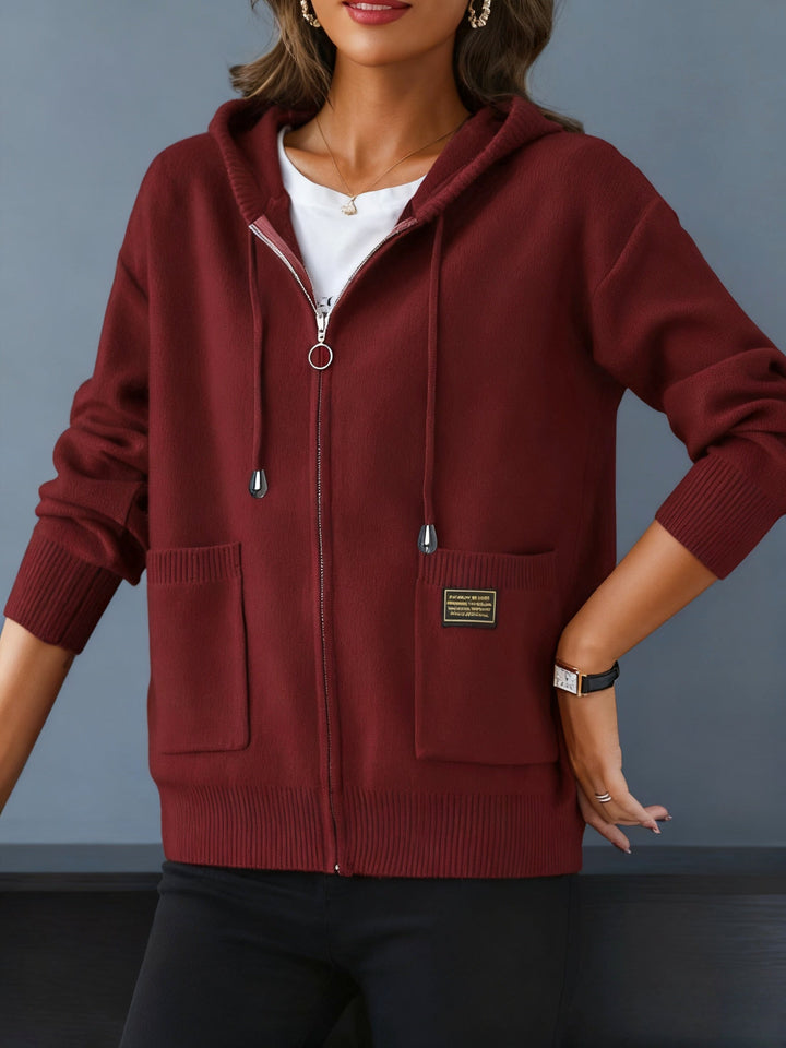 Cozy Zip-Up Hooded Cardigan