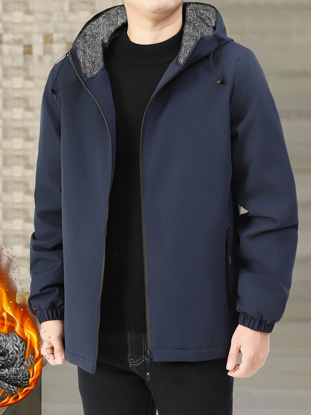 Cozy Fleece-Lined Hooded Jacket
