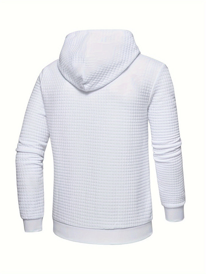 Textured Hooded Pullover